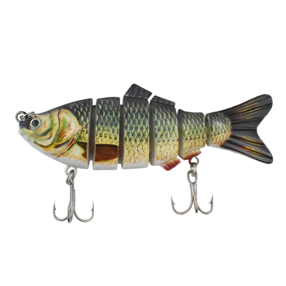 Cebo de pesca biónico de varias secciones hundido al por mayor 10CM19.4g cebo falso de simulación cebo duro de plástico
