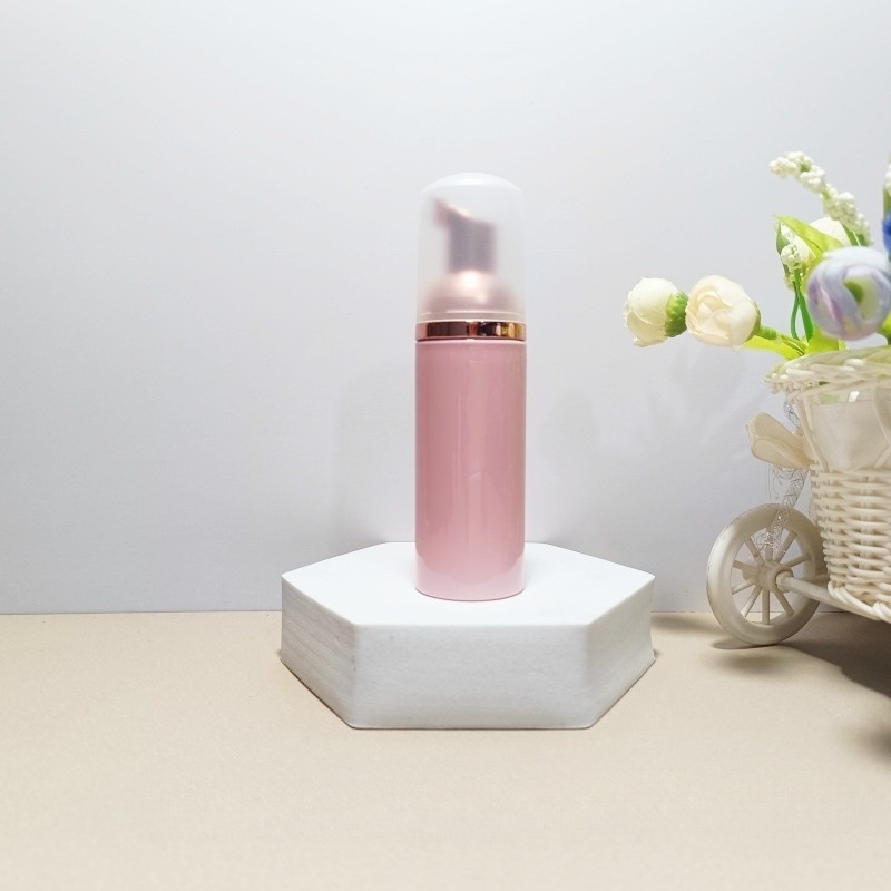 En stock botella de espuma de mousse Rosa 30ml100ml prensa botella de plástico para mascotas loción limpiador facial botella espumosa