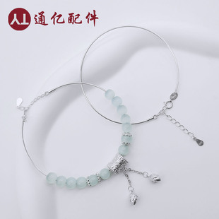 S925 Sterling Silver Beaded Universal Bracelet Screw Bracelet Thread Removable Hand Ring diy Bracelet Passepartout Bracelet