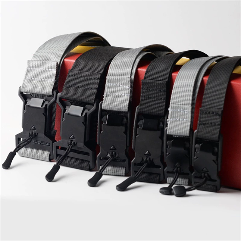 Популярный нейлоновый холщовый ремень, мужской повседневный универсальный ремень для военных тренировочных брюк, мужской ремень с магнитной быстрой пряжкой