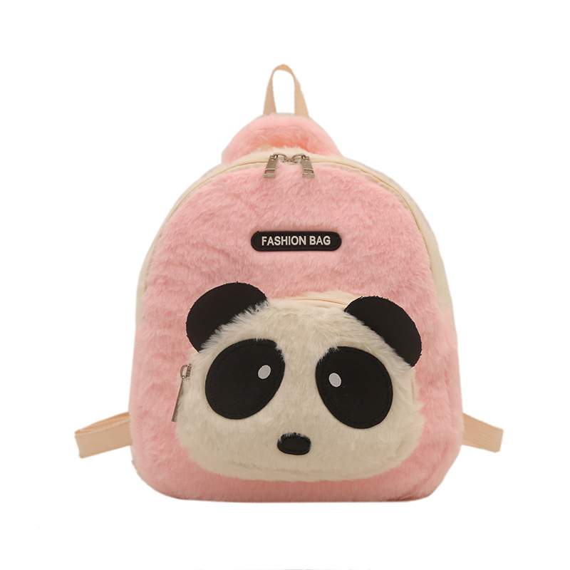 2025 nueva mochila infantil de peluche jardín de infantes caricatura lindo panda pequeña mochila mini mochila bebé