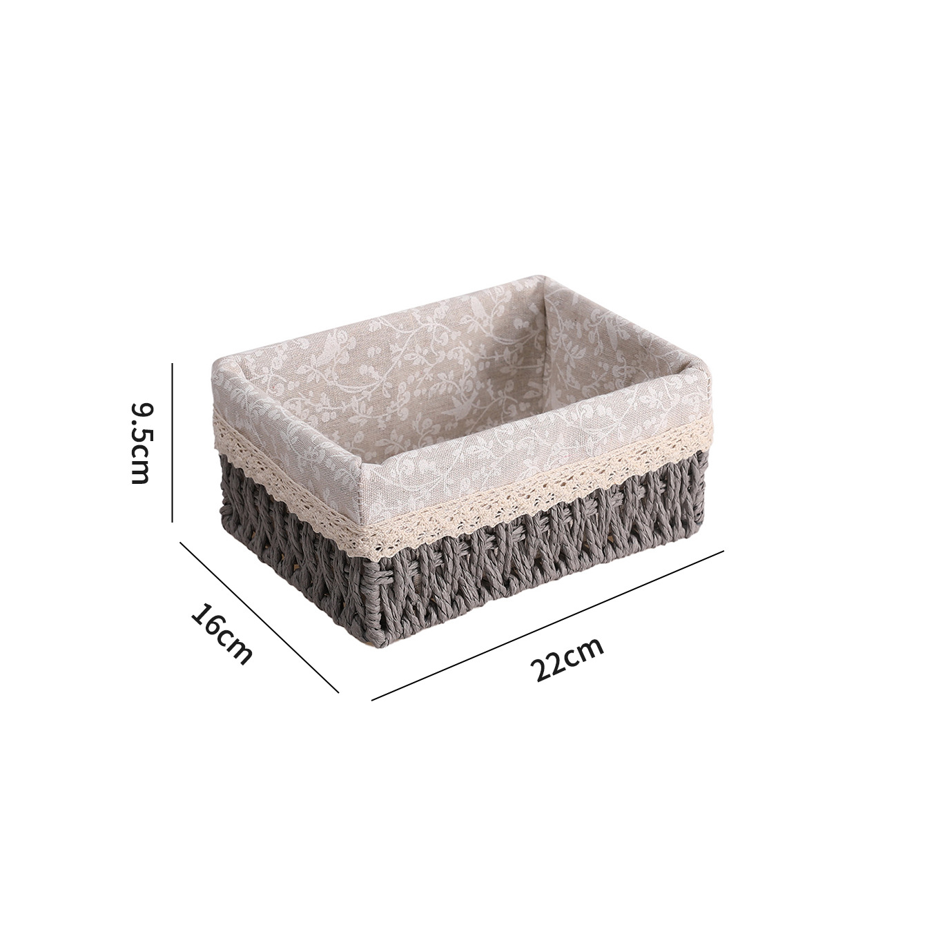 Transfronterizo trenzado cesta de almacenamiento mesa de té caja de almacenamiento bocadillos cosméticos cesta de almacenamiento cajas de almacenamiento trenzadas