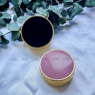 定制气垫分装盒注塑 喷镀金色 腮红泥 翻盖贴镜小样BB粉底霜包材