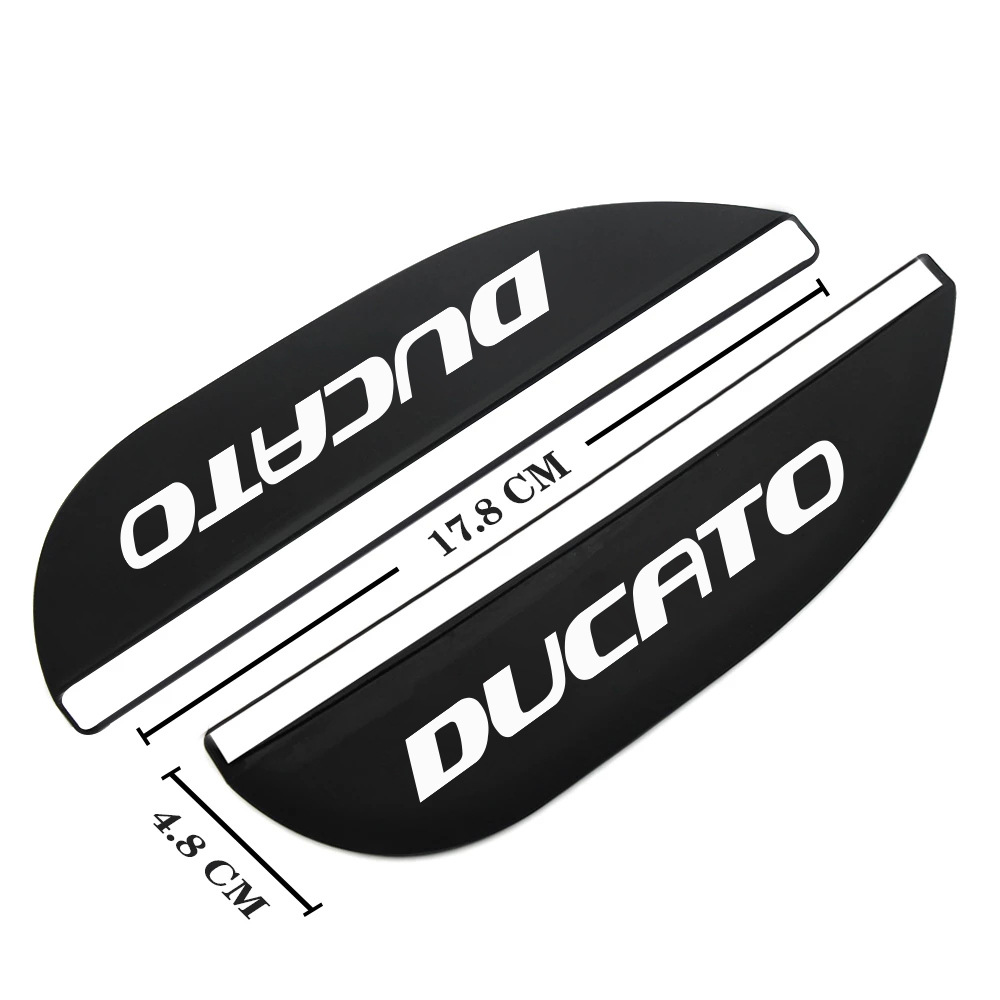 500C X: Fiat Rearview mirror rainproof sticker - fiat-17-ducato