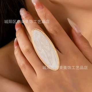 欧美跨境热卖时尚潮流复古流行百搭设计靓丽女士手饰戒指