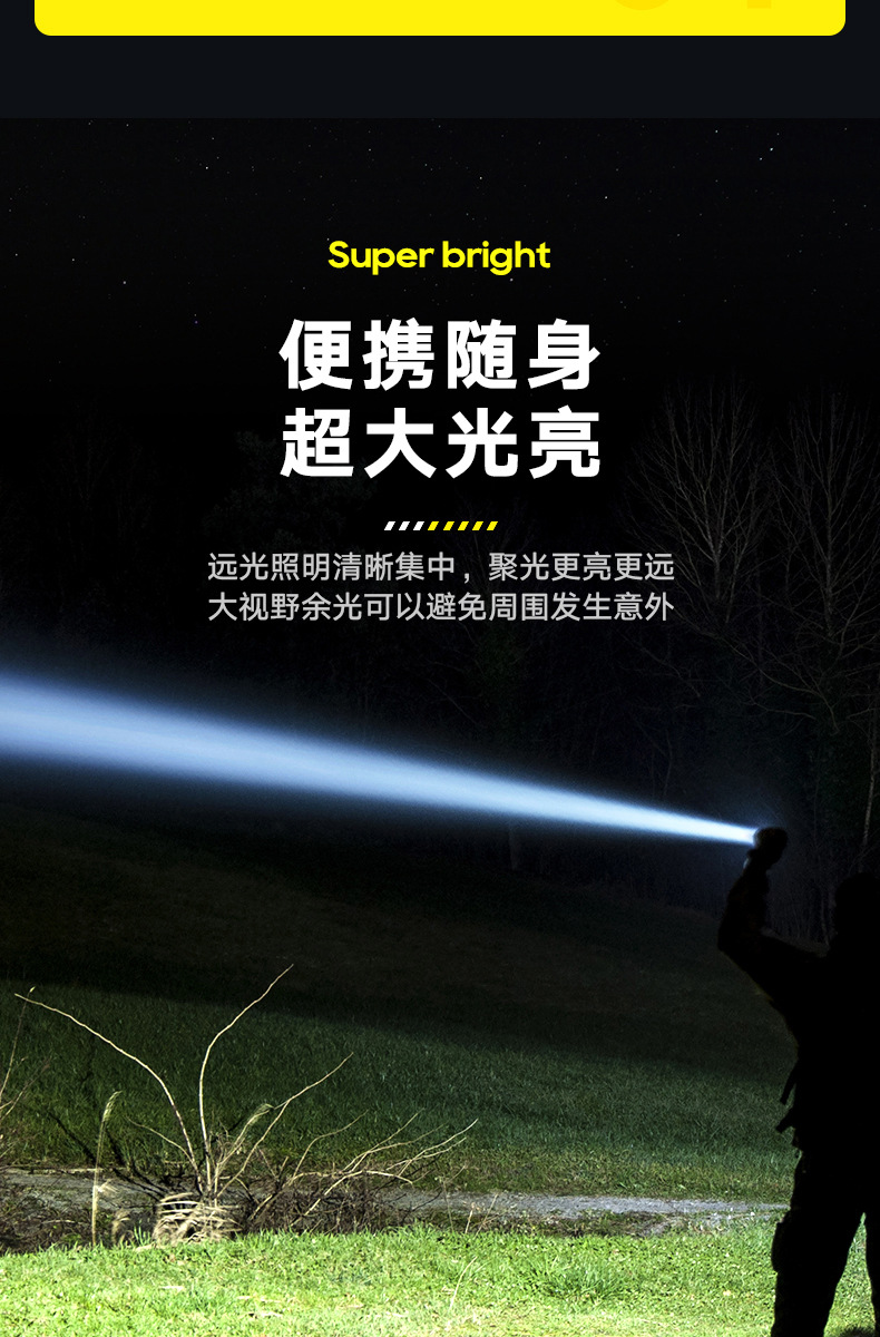Philips Sfl2247 Flashlight, Strong Light, Rechargeable, Small, Convenient, Outdoor, Long-Lasting, Mini, Durable for Home Use