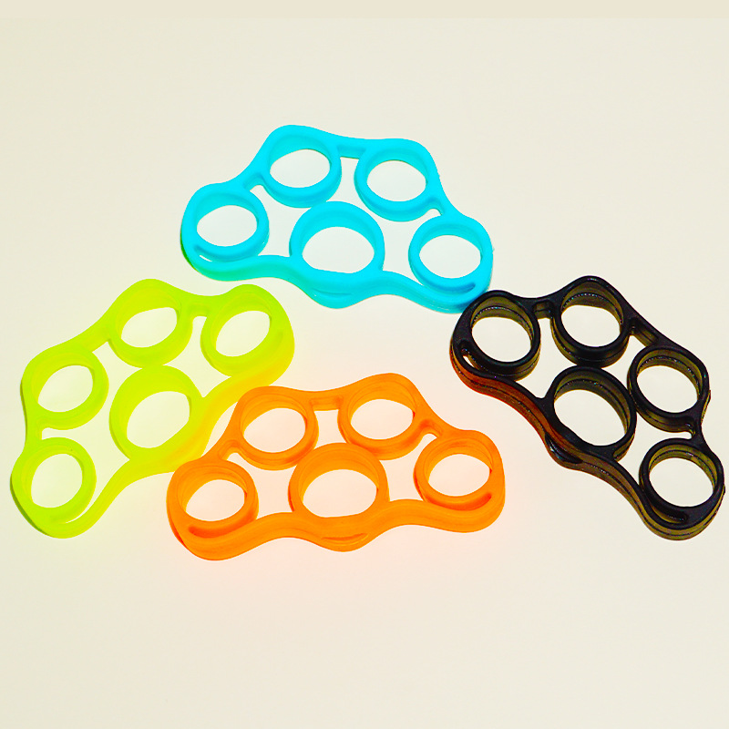 Silicone Five-finger Rally Hand Training Rally Belt Fitness Resistance Rope Rally Finger Force Exercise Rally