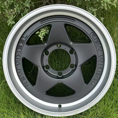 Hub | H3/H5H9 Yuhu Cheetah Jeep - 17x9j-cyan-jt274-matte-black-car-with-bright-edges