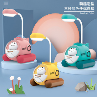 Gift wholesale cartoon frog submarine small desk lamp student study bedside learning light belt colorful night light