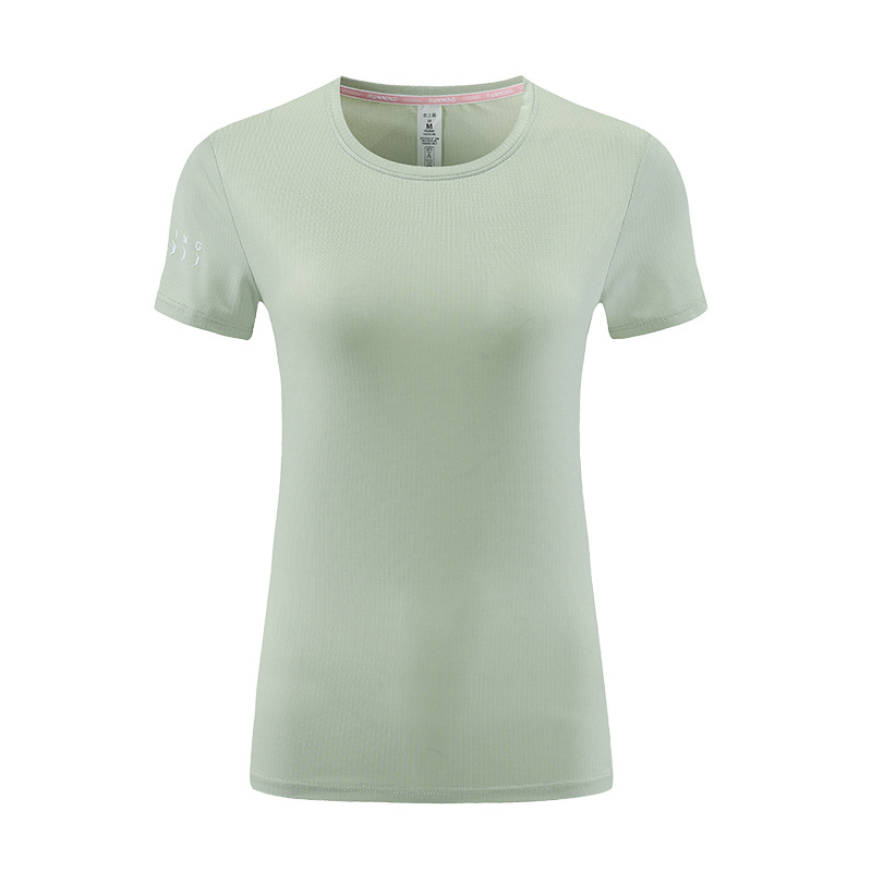 Camiseta deportiva ropa de Yoga de manga corta de verano para mujer top de secado rápido correr ciclismo entrenamiento ropa de fitness slim fit adelgazamiento
