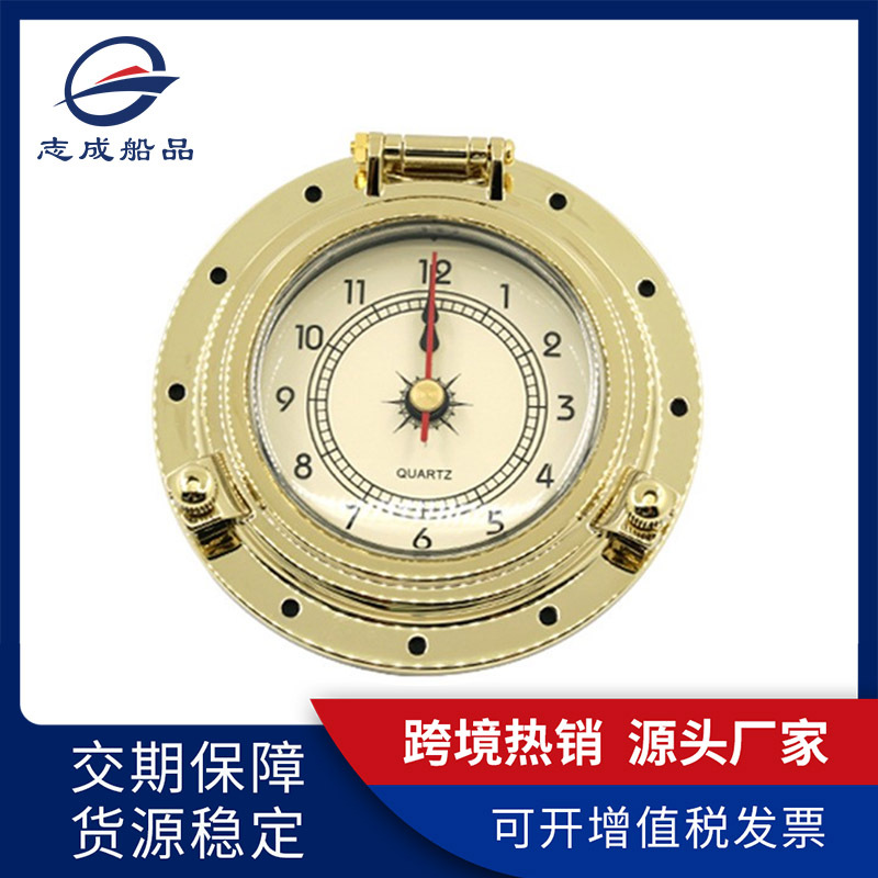 跨境新款复古气压表罗马时钟表温度表湿度表石英钟表房车游艇配件