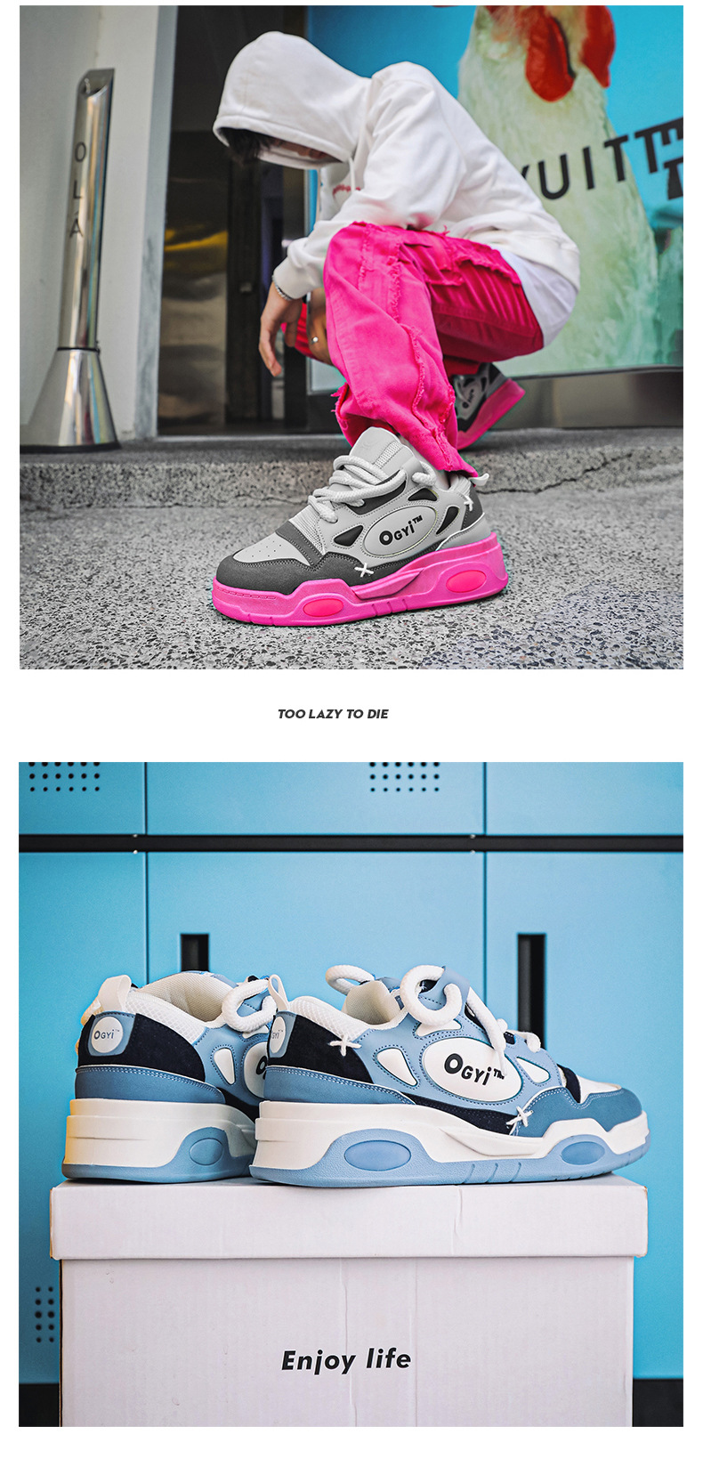 2024 efterår nye par far sko herre lave top tykke såler højdeøgende casual sko niche sneakers herre ét stykke levering_voghion.com