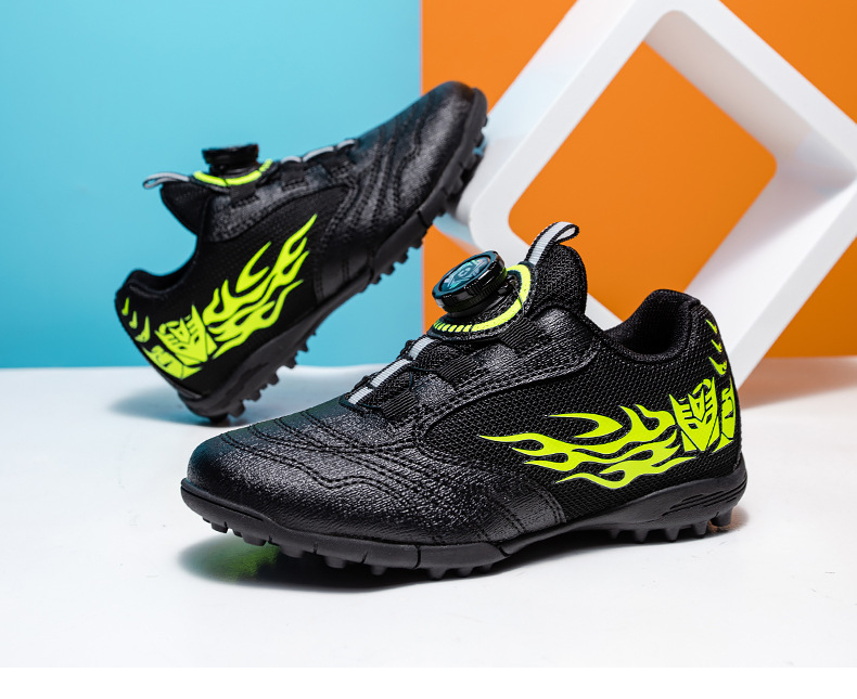 Chaussures de foot pour garçon avec fermeture à boucle_voghion.com