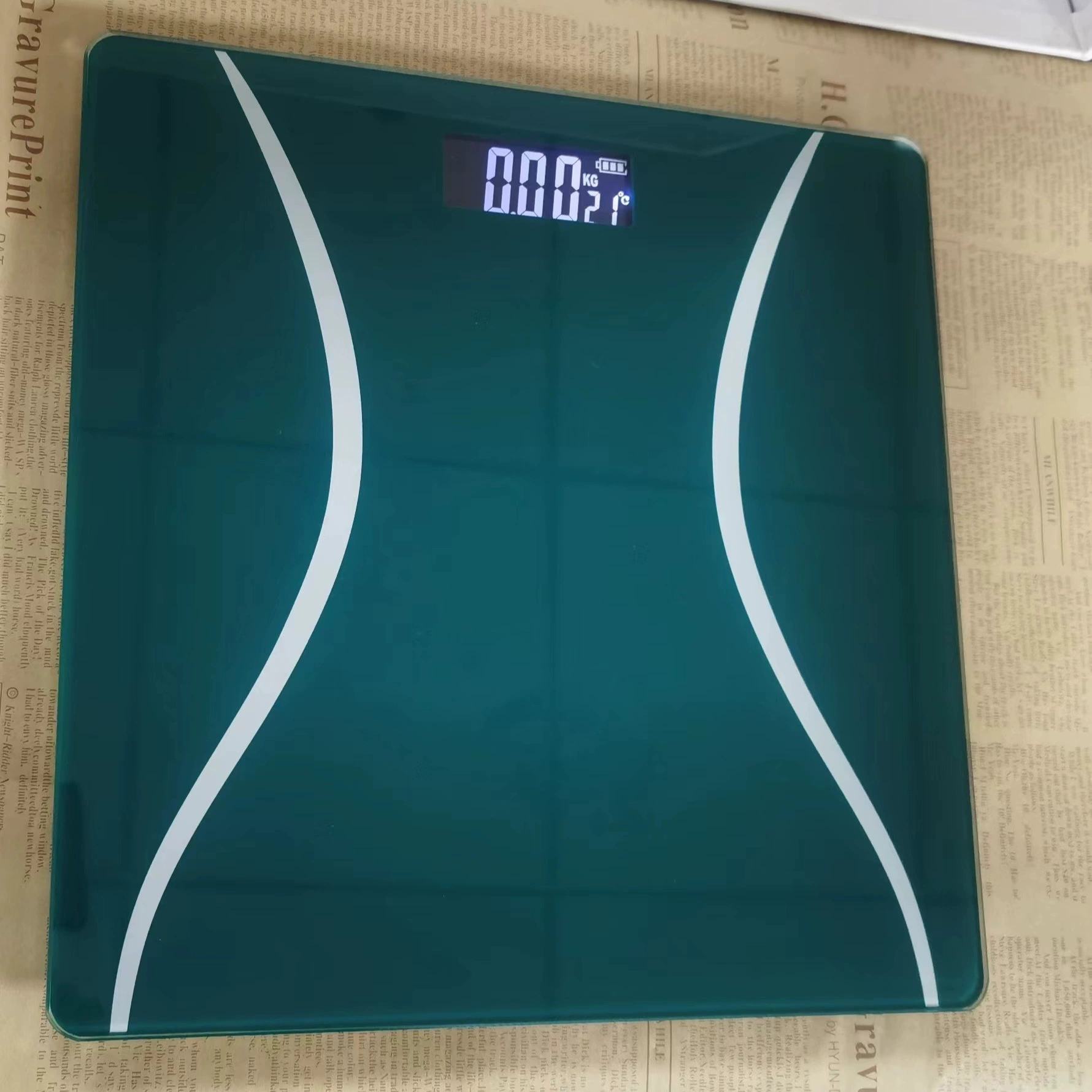 Новые квадратные стеклянные весы Человеческое весы Домашние весы здоровья весы для ванной комнаты