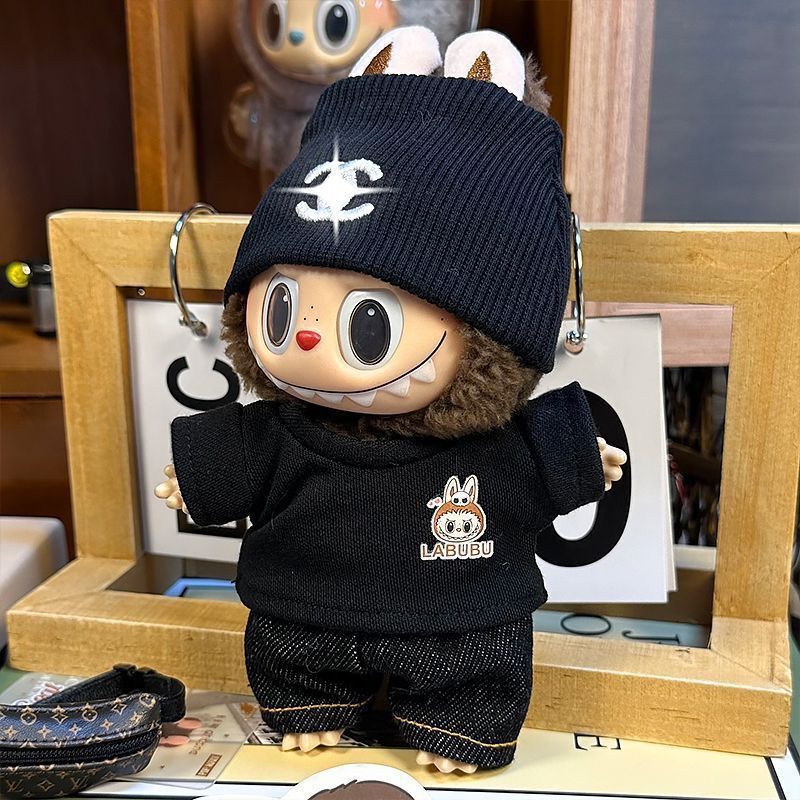 la布布换装大牌配饰dimoo搪胶娃衣17cm搪胶马卡龙娃衣一二代盲盒|undefined