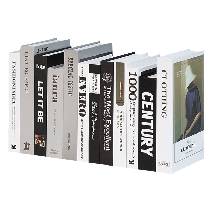 Libro Falso Decorativo de Cartón para Decoración de Interiores
