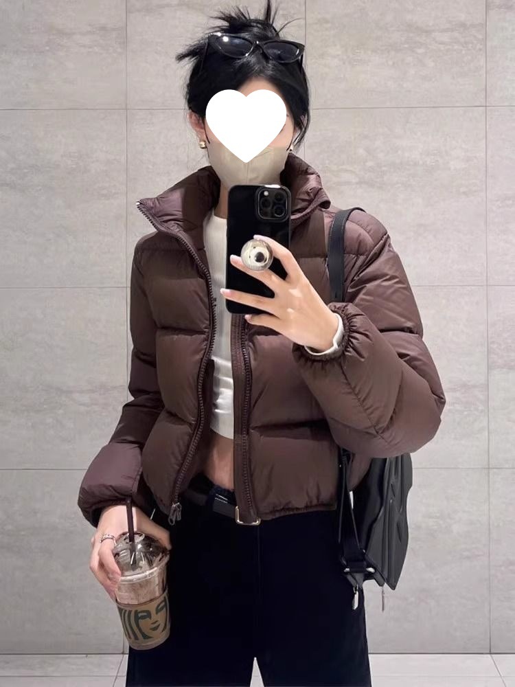 Off-Season Version Kendall Jenner Style Short High-Waisted Thickened Down Jacket For Petite Women, European And American_voghion.com