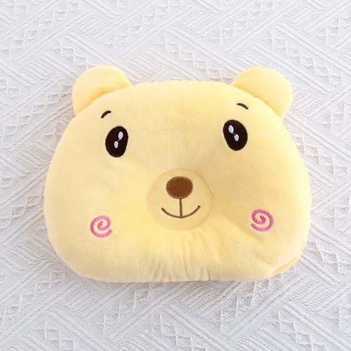 跨境婴儿枕头卡通0-1小熊枕头新生儿防偏头圆形可爱宝宝定型枕头