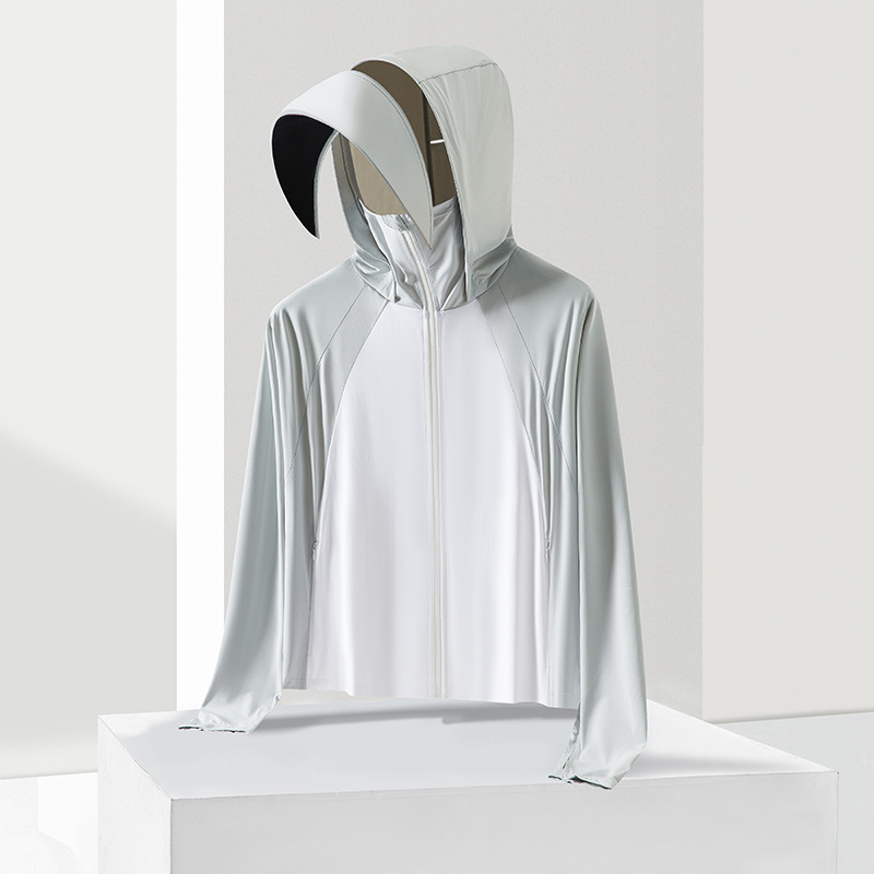 Chaqueta Corta de Protección Solar para Mujer de Nailon y Elastano
