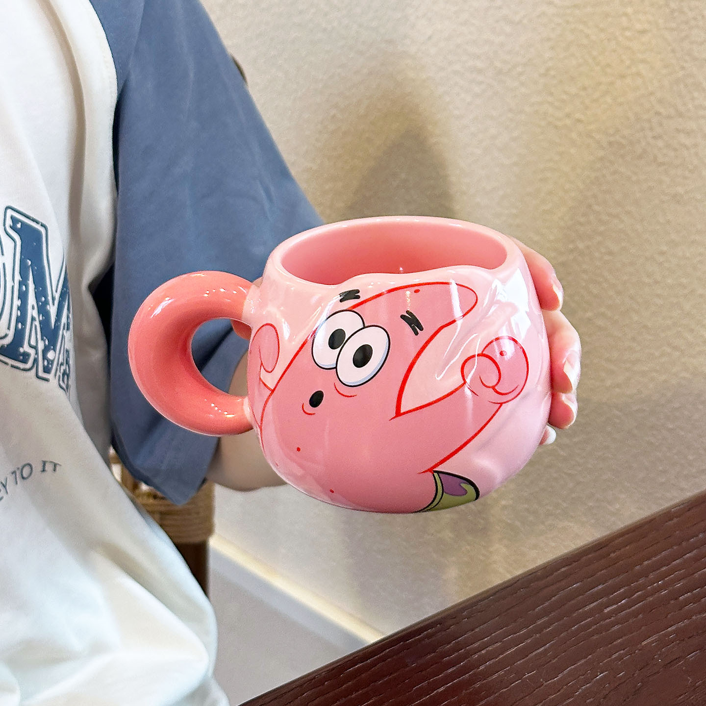 SpongeBob cerámica taza de agua de pareja taza de regalo de cumpleaños de alta calidad de la oficina de agua potable doméstica