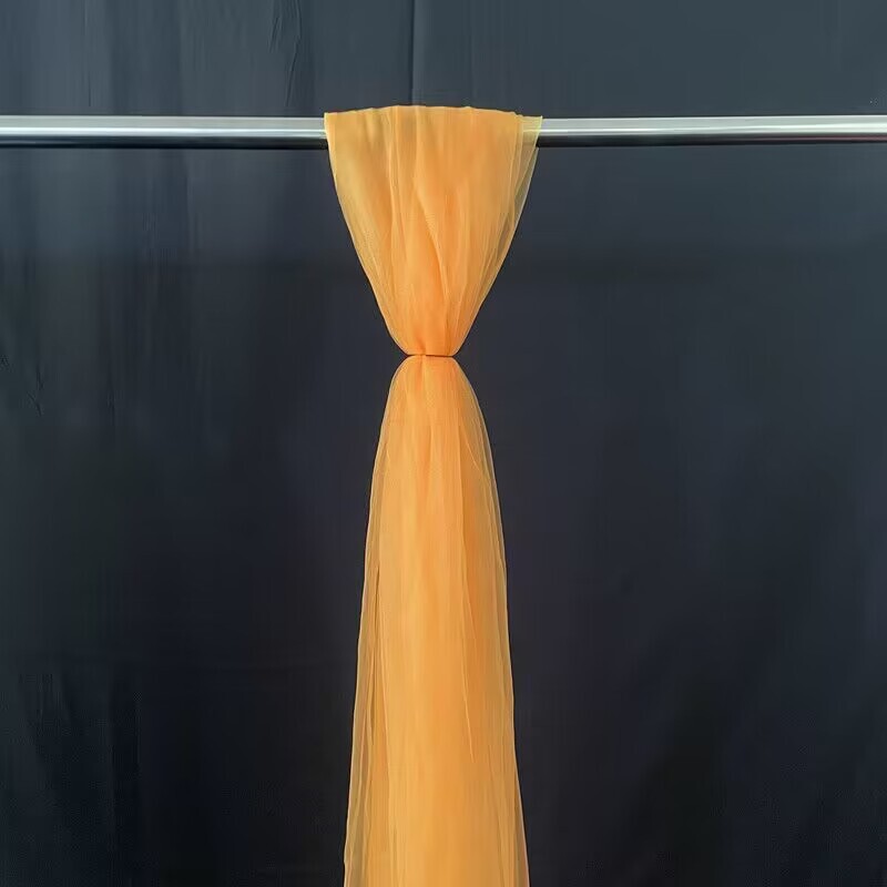 婚礼椅背装饰纱瑞士纱扶手背景装饰帷幔高密度欧根纱婚庆装扮网纱|undefined
