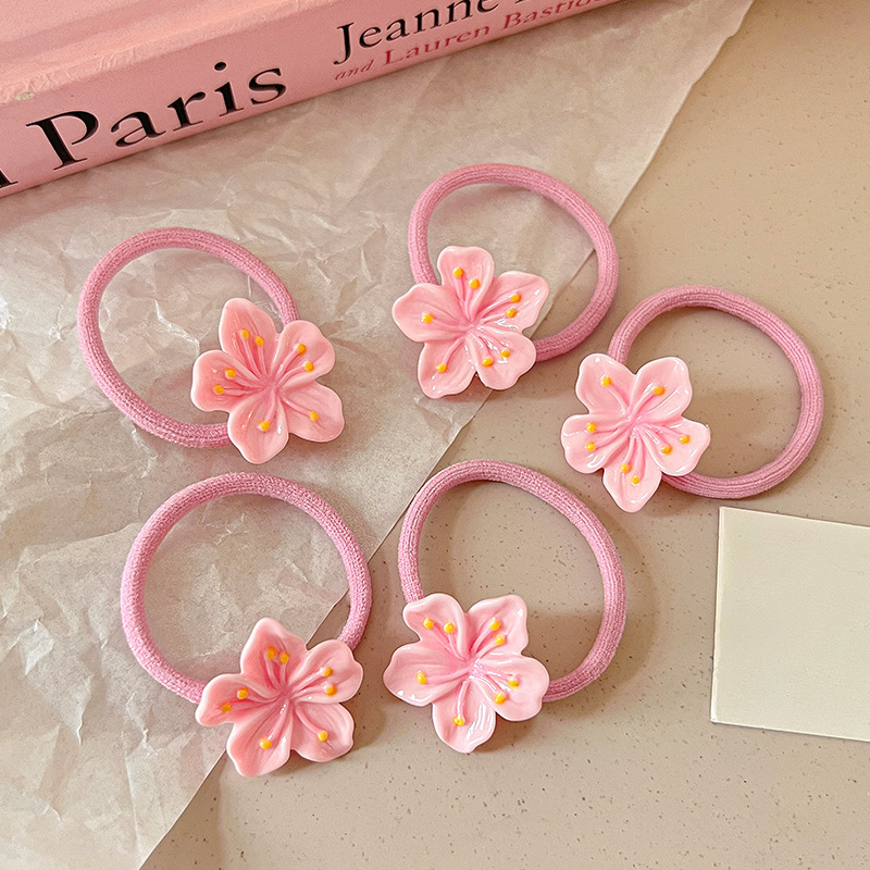 Cuerdas de cabello de flores de cerezo 5 packs