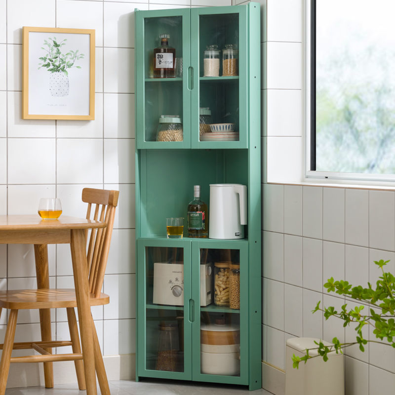 Corner Sideboard Wine Cabinet Storage Cabinet Kitchen Cupboard Tea Cabinet Restaurant Meal Preparation Cabinet Modern Minimalist Living Room E18