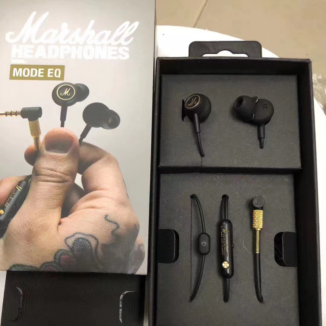 Marshall Marshall Mode Eq Wired In-Ear Plug-In Headphones Hifi British Marshall Rock Bass