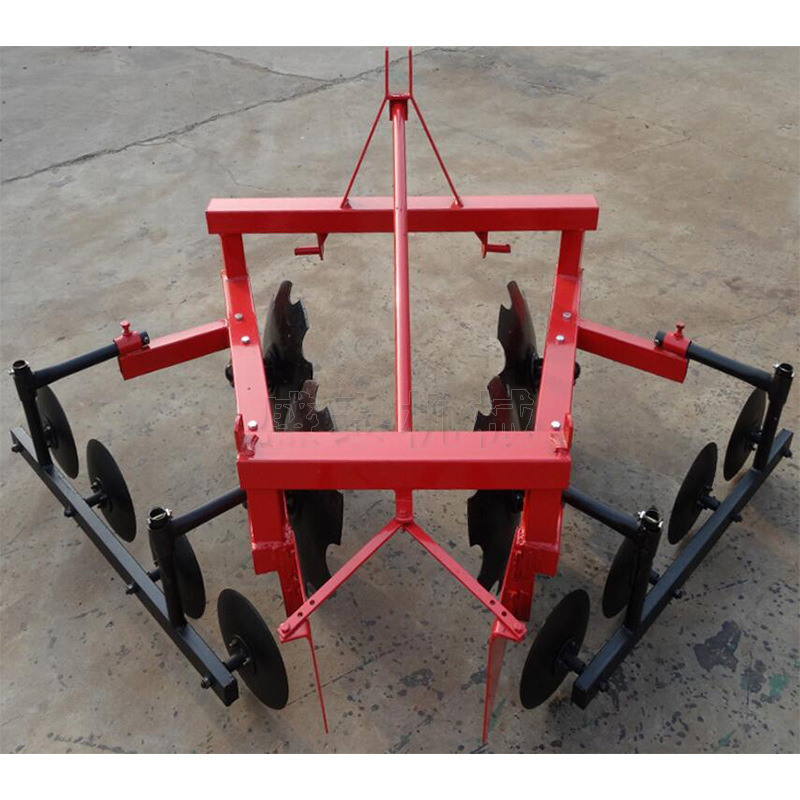 圆盘片式打埂机可调节宽度起陇打埂机农作物土地耕整圆盘式筑埂机