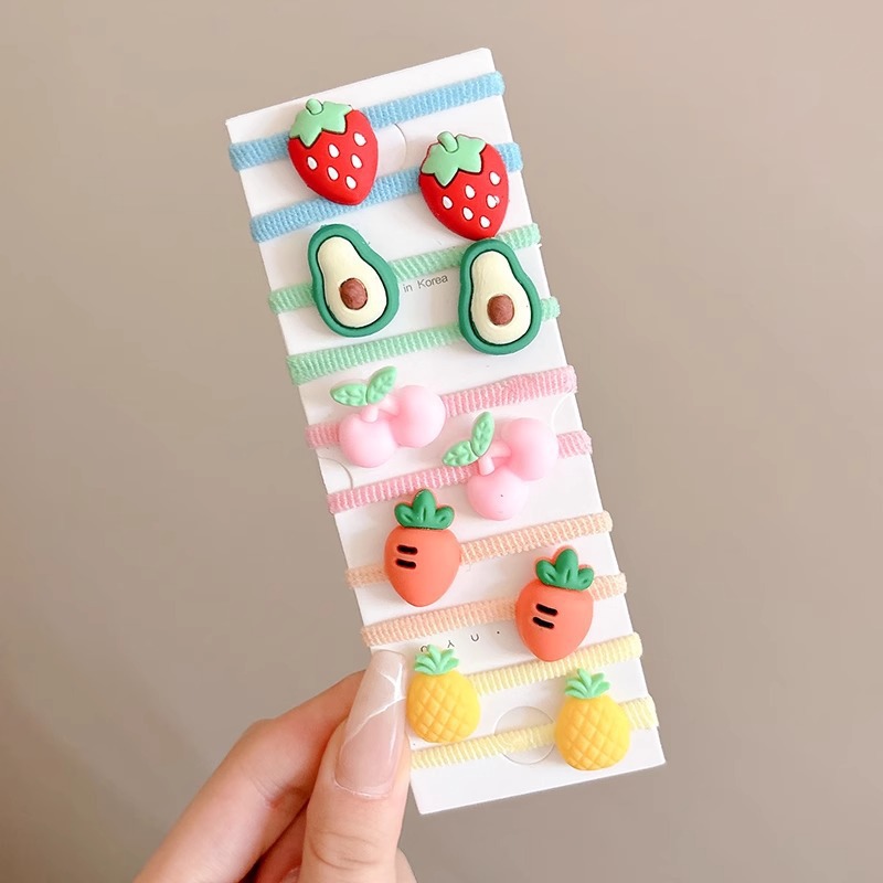 Bebé lindo de alto valor facial de cabello de la niña no lastimó el cabello de dibujos animados de cabello para niños anillo de cabello de cabello