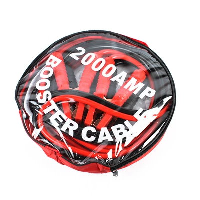 Car Battery Jumper Cables 4.2m a Power Connection Line Thickened Battery Clamps Emergency Jump Cables (Car on the line of fire) - black-red-4-m-2000a-pvc-bag