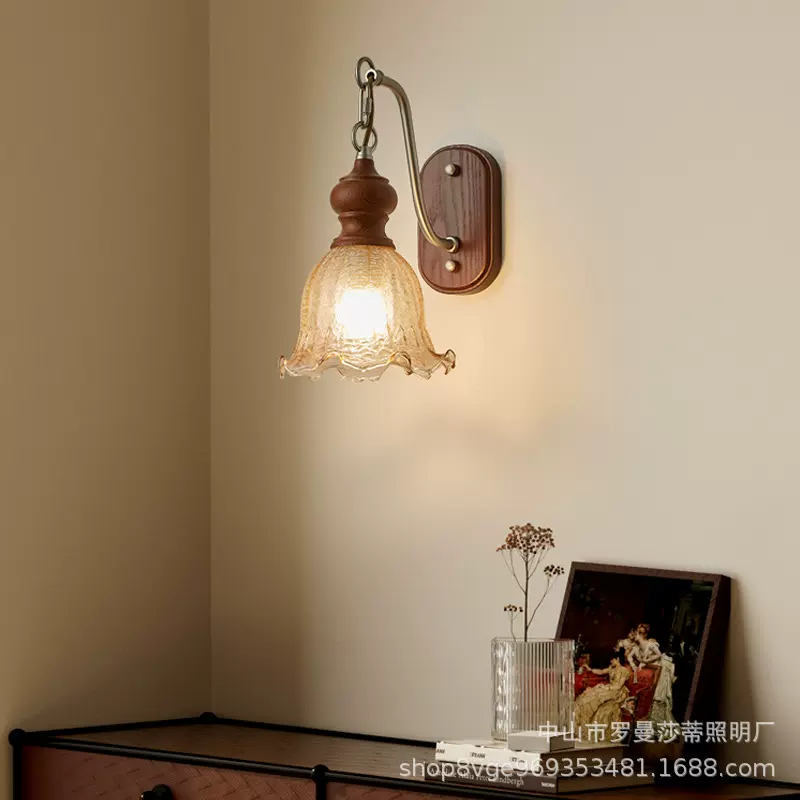 中古风卧室床头壁灯复古异域高级感客厅走廊过道楼梯民国氛围墙灯