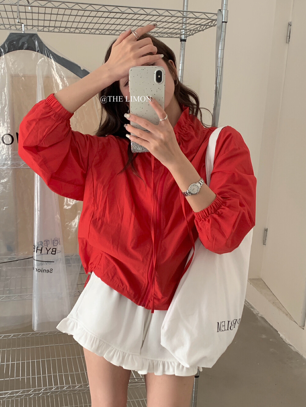 Liquidación: Chaqueta corta con cremallera y cuello alto con diseño de cordón estilo coreano, color verde limón y té de limón, para mujer, camisa adelgazante con protección solar para el verano.