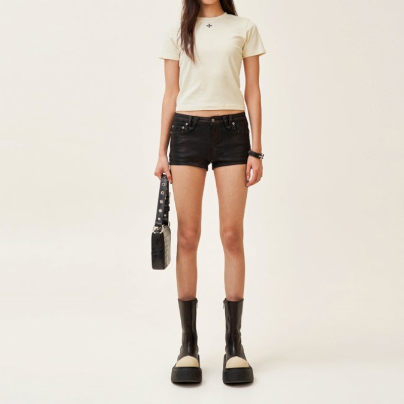 SMFK24 Spring New Mustang Lightning Ultra Short Jeans