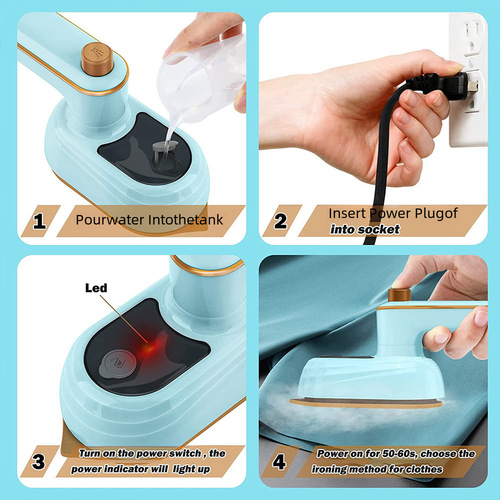 Cross-border new handheld ironing machine, portable rotating hanging iron, home mini ironing machine