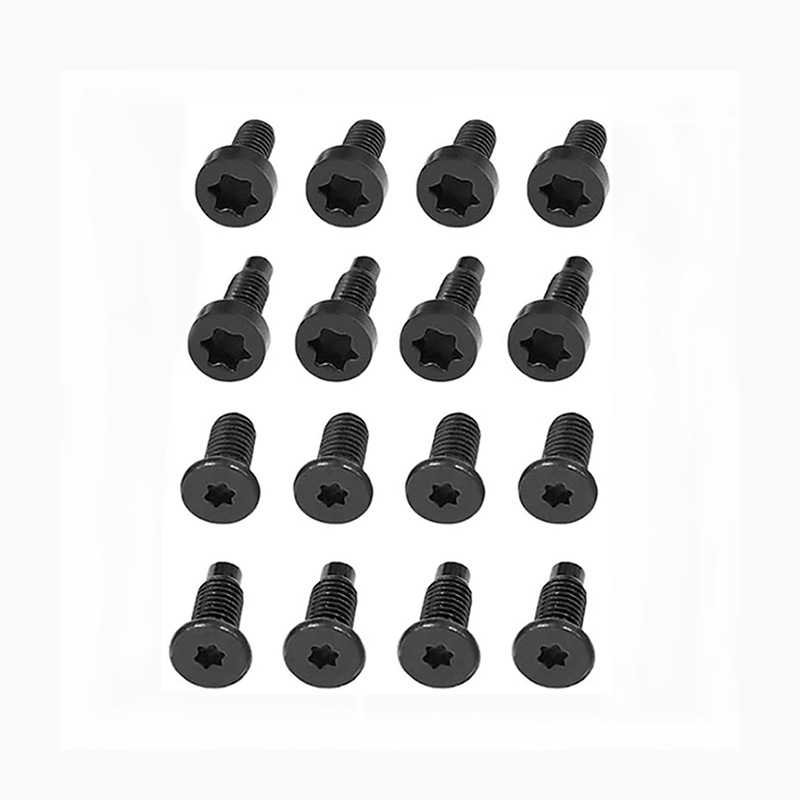 Timbre inteligente de anillo aplicable 16/40 piezas T6T15 tornillo de hardware antirrobo flor de ciruelo con agujeros accesorios de metal al por mayor