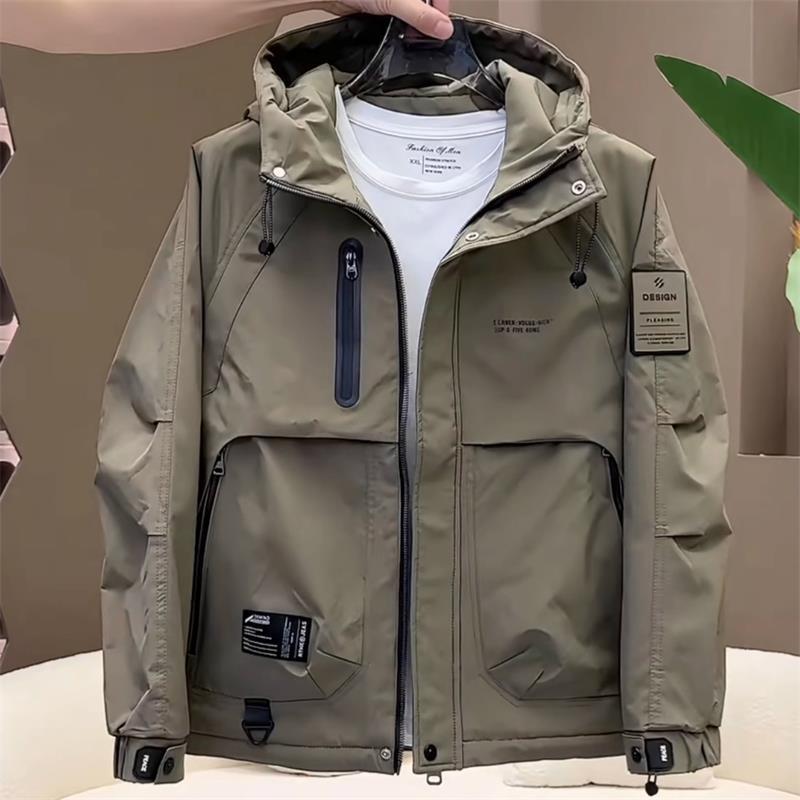 Men's Autumn and Winter Jacket, Cotton Jacket, Men's Autumn and Winter Jacket, Men's Jacket, Hooded Autumn and Winter Jacket