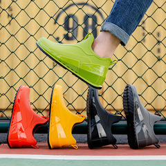 Cross-border German style sports rain boots men's short tube waterproof shoes anti-slip low top rain boots kitchen rubber shoes fishing shoes fashion 