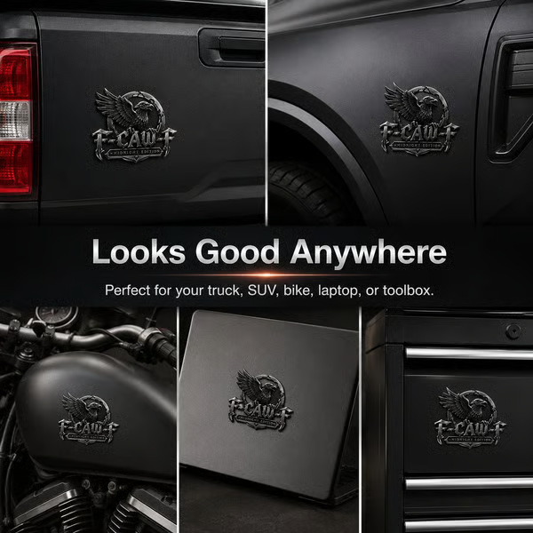 Midnight Edition Metal 3D Car Body Sticker F-Caw-F "Midnight Edition" Metal Emblem