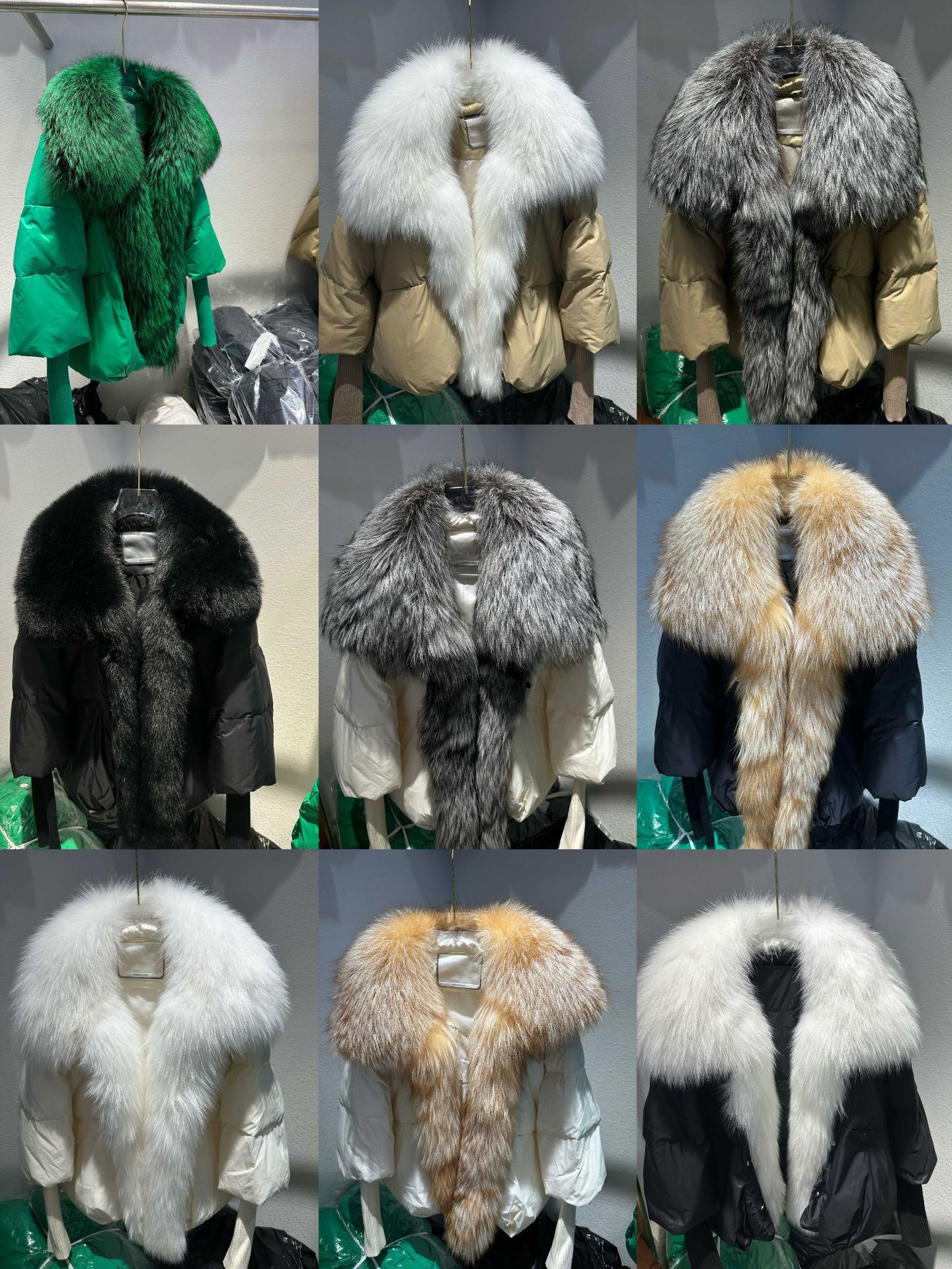 Women's Down Jacket With White Duck Down And Fur Short Coat_voghion.com