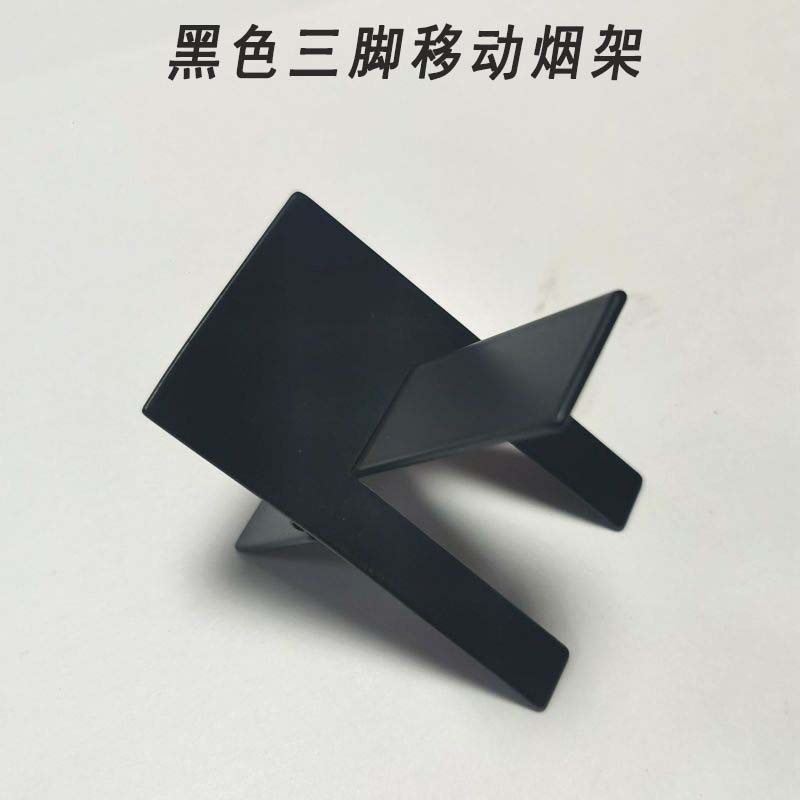Soporte para cigarros plegable de acero inoxidable 430 – trípode portátil, estilo simple, stock al por mayor