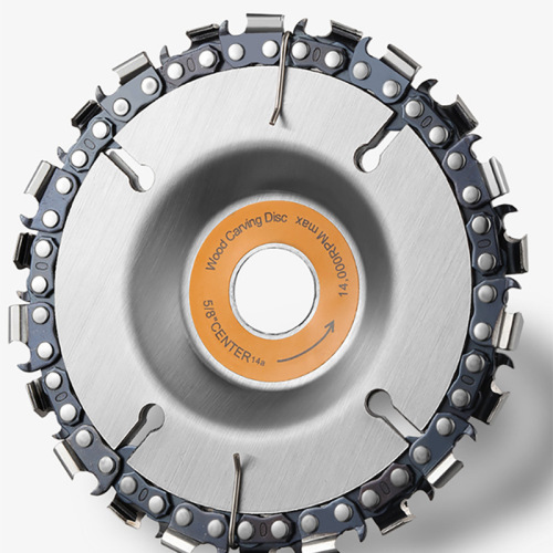 Angle grinder chain saw blade woodworking chain wheel plane grinder polishing machine tea table carving knife 4-inch cutting machine grooving grinding