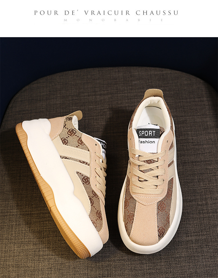 Proljetne cipele s novim retro uzorkom za jednu osobu iz 2024., cipele s debelim potplatom i petom Matsuke_voghion.com