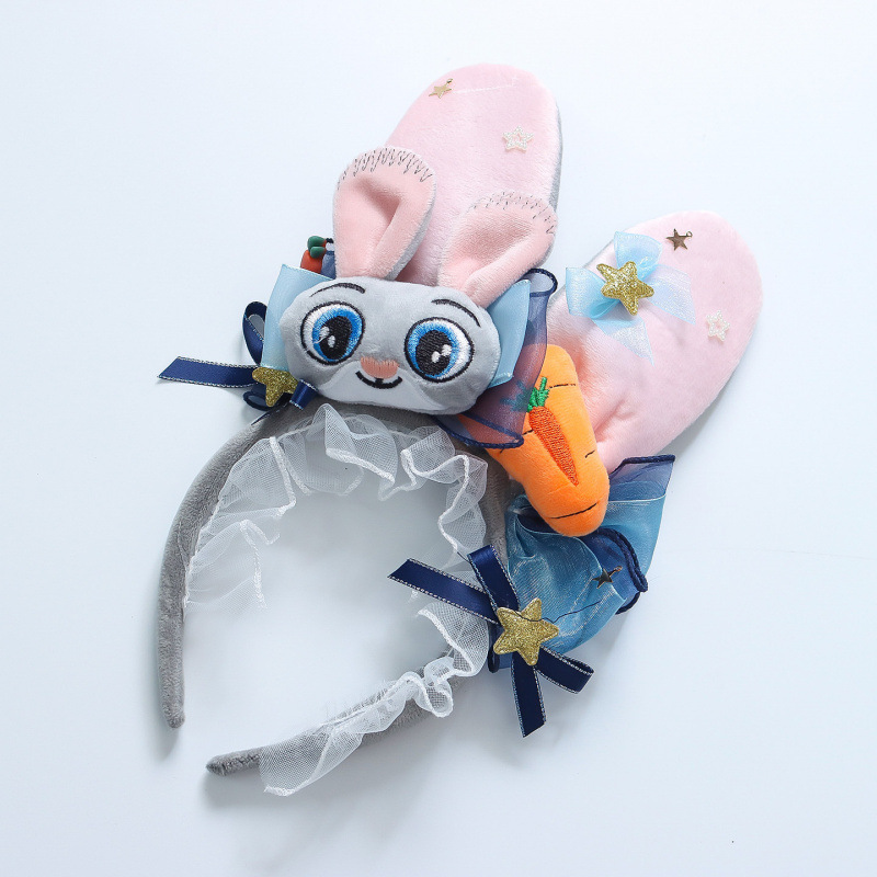 Blue hair accessory
