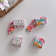 彩色花朵喇叭花适用苹果AirPods4蓝牙无线耳机套1/2/3代pro2皮套