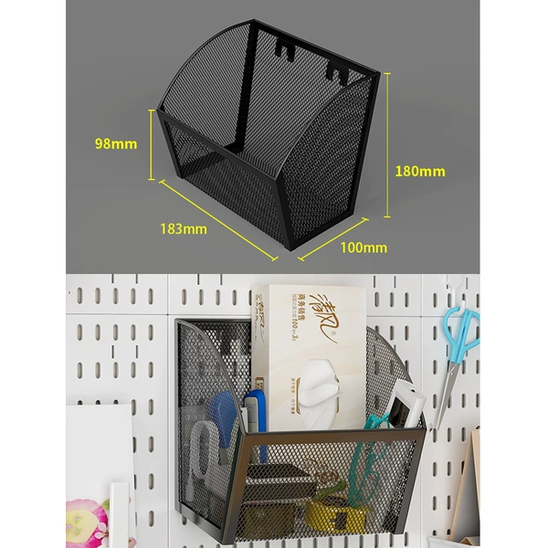 Big oblique mouth basket black