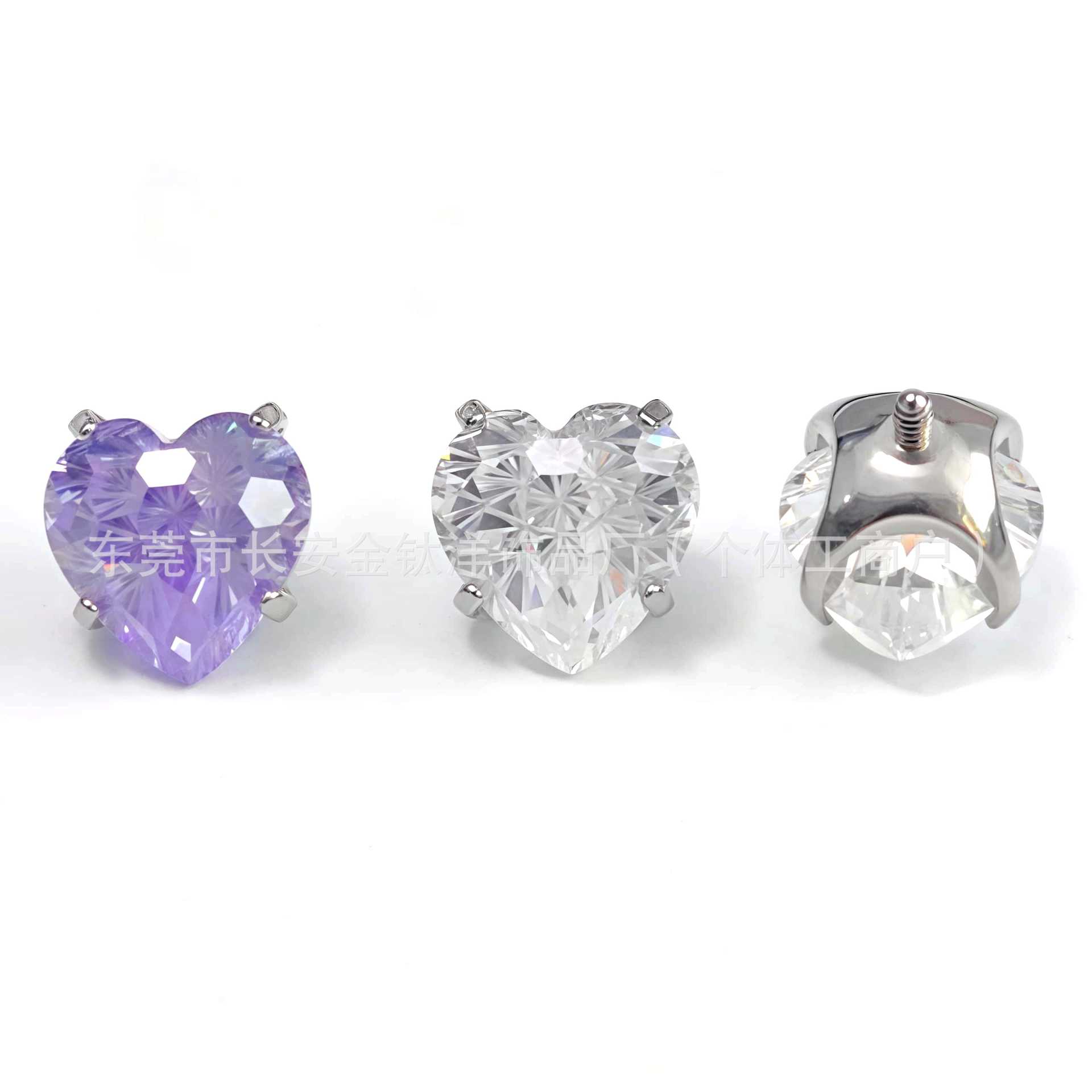 Pointed titanium steel lip stud product view