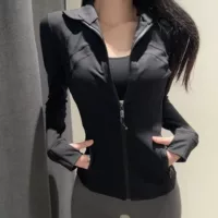Lulu Оригинальный Define с капюшоном куртка для йоги для женщин куртка для йоги для спорта фитнес бег