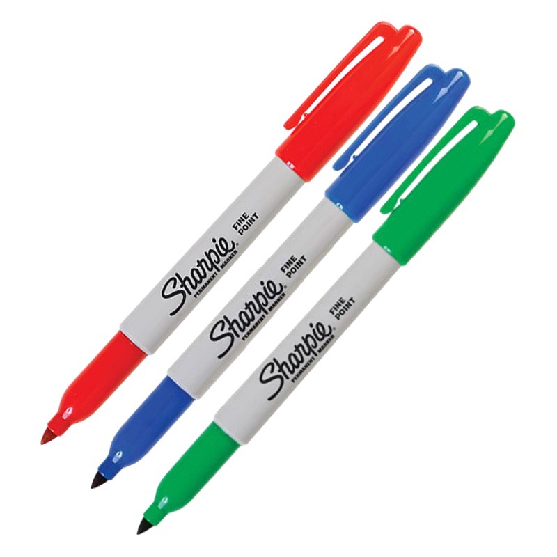 Rotulador American Sanfu sharpie30001, bolígrafo a base de aceite, negro, sin polvo, marcador afilado de laboratorio, antidecoloración