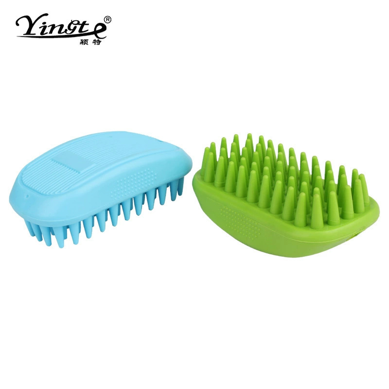 Nuevos productos transfronterizos para mascotas cepillo de baño blando cepillo de masaje para perros y gatos herramientas de baño limpias cepillo de belleza en stock